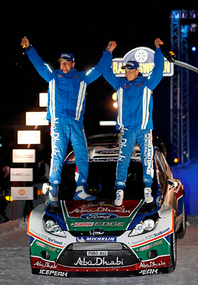 Ford podium Rally Zweden